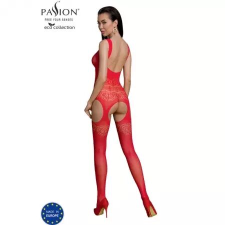 PASSION - BODYSTOCKING ECO COLLECTION ECO BS005 ROUGE
