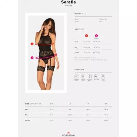 OBSESSIVE - CORSET SERAFIA XL/XXL