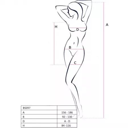 PASSION - BS097 BODYSTOCKING BLANC TAILLE UNIQUE