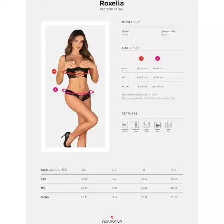 OBSESSIVE - ENSEMBLE ROXELIA DEUX PIÈCES SANS CUPLES M/L