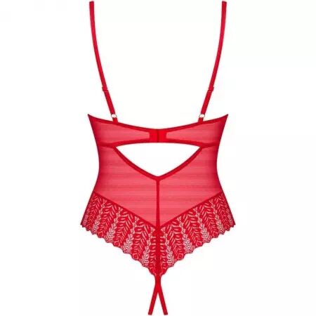 OBSESSIVE - INGRIDIA CROCHLESS ROUGE XL/XXL