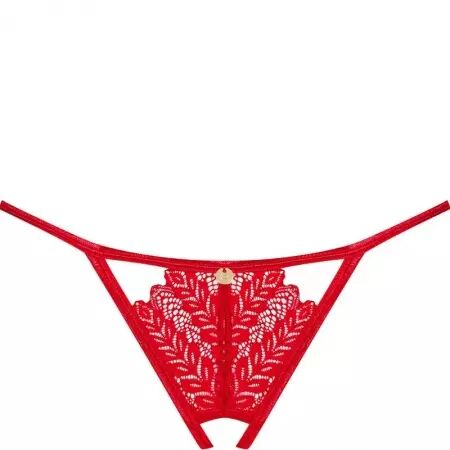 OBSESSIVE - STRING INGRIDIA CROCHLESS ROUGE XL/XXL