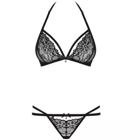 OBSESSIVE - 838 ENSEMBLE DEUX PIÈCES NOIR L/XL