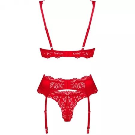 OBSESSIVE - ENSEMBLE AMOR CHERRIS 3 PIÈCES L/XL