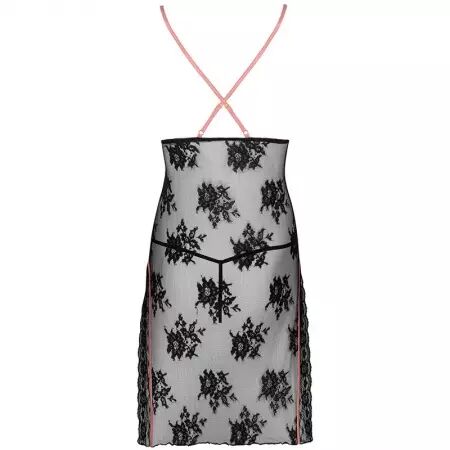 LIVCO CORSETTI FASHION - KARONIN LC 90628 CHEMISE + CULOTTE NOIR