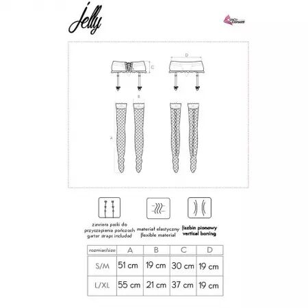 LIVCO CORSETTI FASHION - PORTE-JARRETELLES + BAS NOIR