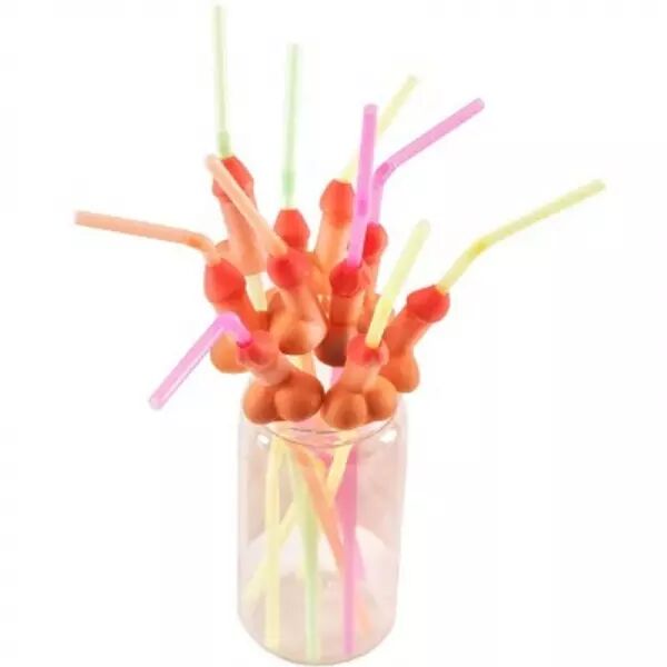 DIABLO PICANTE - SAC DE 10 PAILLES GROS P�NIS NATURELLES
