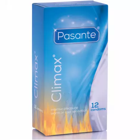 PASANTE - PRÉSERVATIFS CLIMAX 6 EFFET CHALEUR + 6 EFFET FRAIS / 12 UNITÉS
