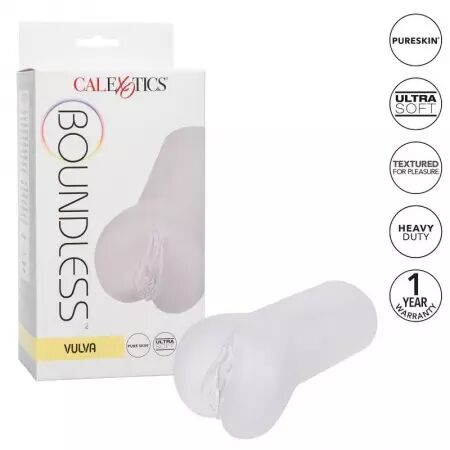 CALIFORNIA EXOTICS - BOUNDLESS VULVA STROKER - TRANSPARENT