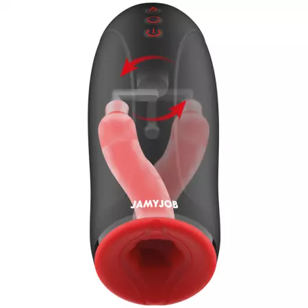 JAMYJOB - MASTURBATEUR  EFFET CHAUFFANT SWING-R, SWING TECH ET VIBRATION