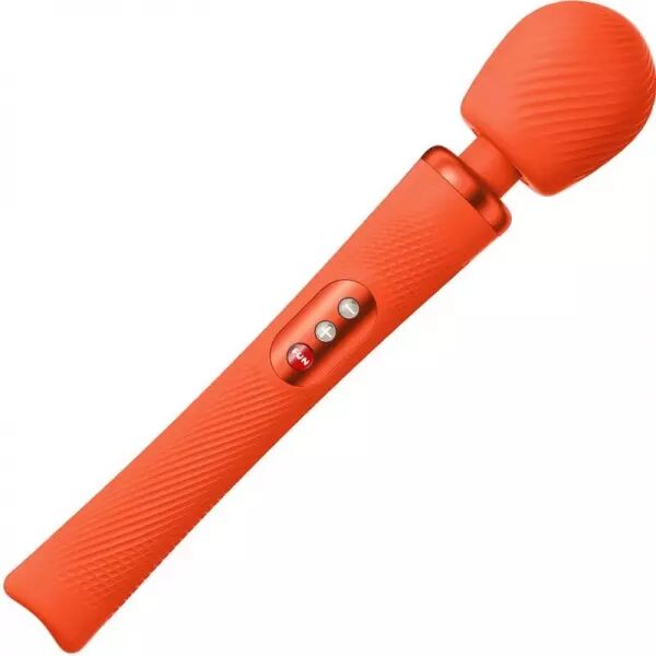 FUN FACTORY - VIM SILICONE RECHARGEABLE VIBRANT LEST� RUMBLE WAND SUNRISE ORANGE