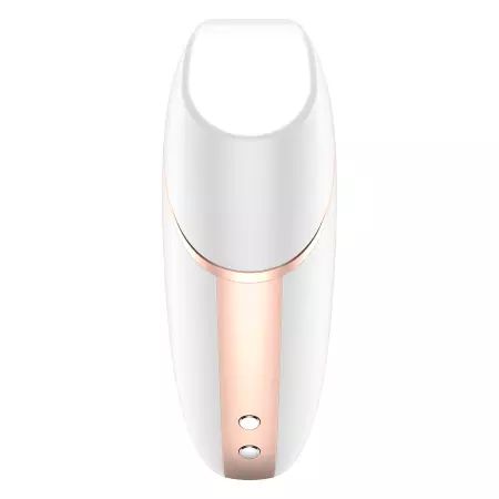 SATISFYER - STIMULATEUR ET VIBRATEUR AIR LOVE TRIANGLE BLANC