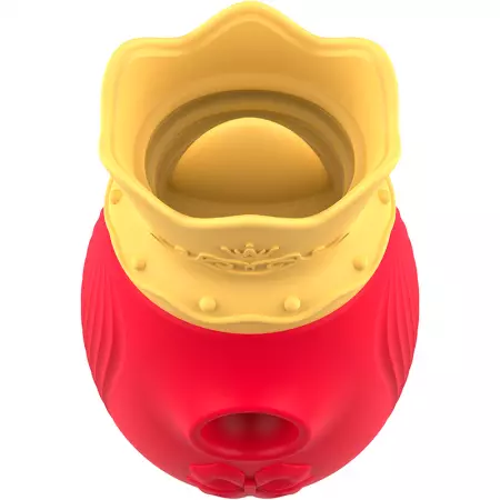 INTENSE - STIMULATEUR CLIT 10 FRÉQUENCES DE LÉCHAGE ET D''ASPIRATION - ROUGE