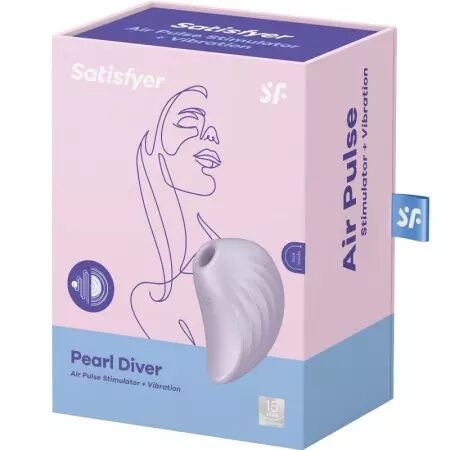 SATISFYER - STIMULATEUR ET VIBRATEUR PEARL DIVER VIOLETTE