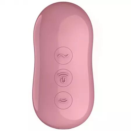SATISFYER - STIMULATEUR ET VIBRATEUR D'IMPULSIONS D'AIR DE BARBE À COTON ROSE