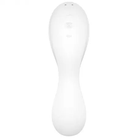 SATISFYER - APPLICATION STIMULATEUR ET VIBRATEUR CURVY TRINITY 5 BLANC