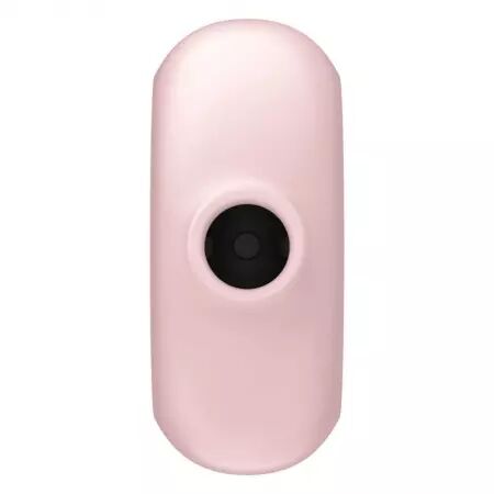 SATISFYER - STIMULATEUR ET VIBRATEUR DOUBLE AIR PULSE PRO TO GO 3 ROSE