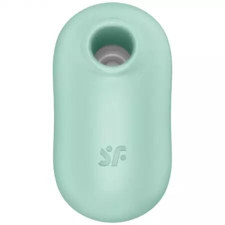 SATISFYER - STIMULATEUR ET VIBRATEUR DOUBLE AIR PULSE PRO TO GO 2 VERT