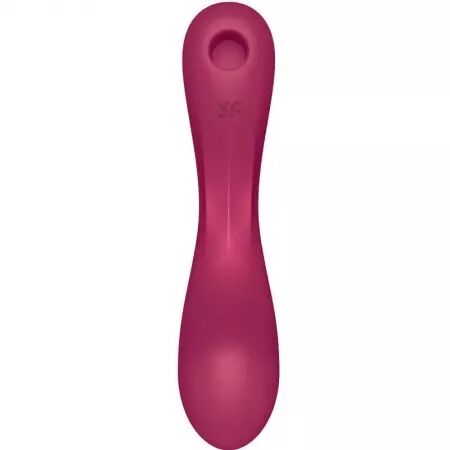 SATISFYER - CURVE TRINITY 1 AIR PULSE VIBRATION ROUGE