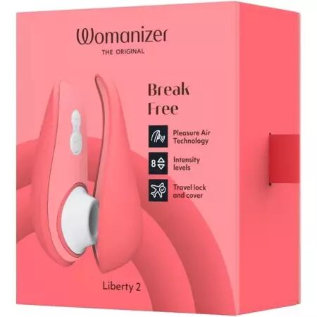 WOMANIZER - LIBERTY 2 STIMULATEUR & VENTOUSE CLITORIS ROSE