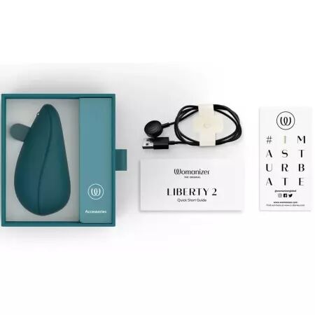 WOMANIZER - LIBERTY 2 STIMULATEUR & VENTOUSE CLITORIS BLEU
