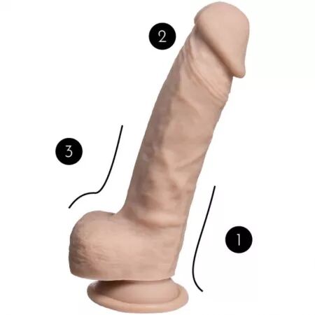 SILEXD - MODÈLE 1 PÉNIS RÉALISTE PREMIUM SILEXPAN SILICONE 21.5 CM