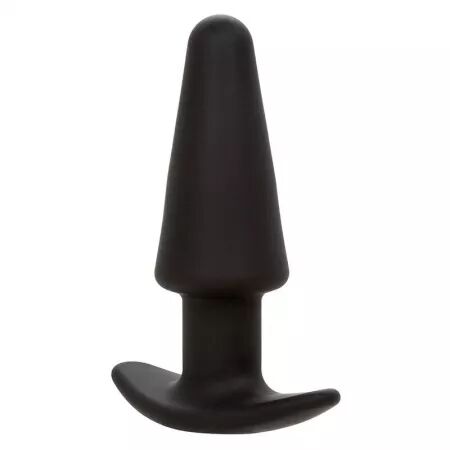 CALEXOTICS - ROCK BOTTOM TAPERED ANAL PLUG 10 VIBRATIONS SILICONE NOIR