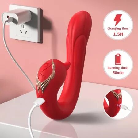 ARMONY - VIBRATEUR DELFIN MULTIPOSITION & EFFET CHALEUR ROUGE