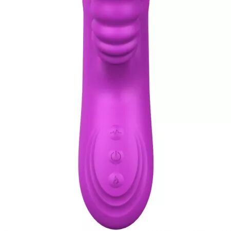 ARMONY - VIBRATEUR MULTIFONCTION ANGELIA DOUBLE LANGUE EFFET CHALEUR VIOLET