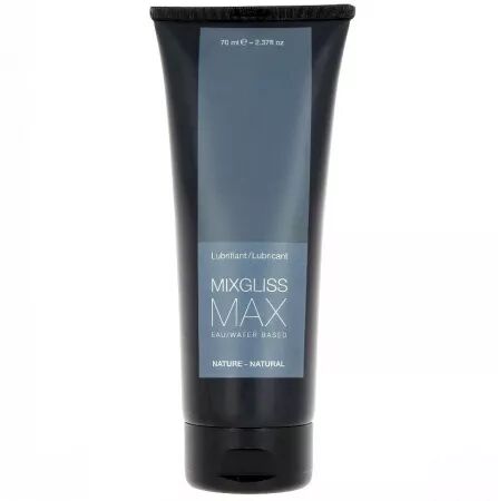 MIXGLISS - LUBRIFIANT ANAL NATUREL BASE D'EAU MAX 70 ML