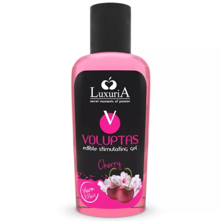 INTIMATELINE LUXURIA - VOLUPTAS GEL DE MASSAGE COMESTIBLE EFFET CHAUFFANT - CERISE 100 ML