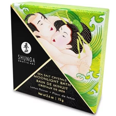 SHUNGA - Sels de bain floral vert 75 gr