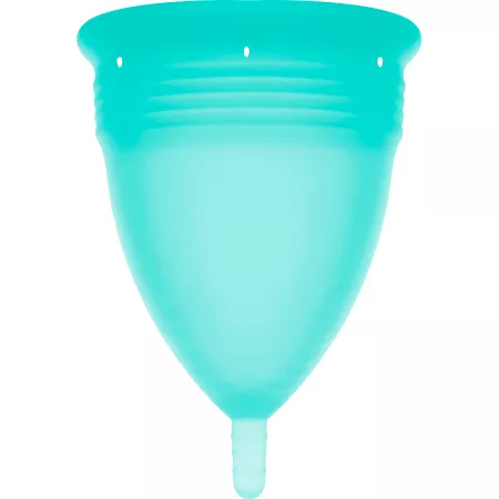 STERCUP - COUPE MENSTRUELLE EN SILICONE FDA AIGUE-MARINE - TAILLE S