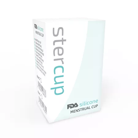 STERCUP - COUPE MENSTRUELLE EN SILICONE FDA AIGUE-MARINE - TAILLE S