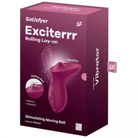 SATISFYER - EXCITERRR VIBRATEUR LAY-ON CLITORIS BERRY