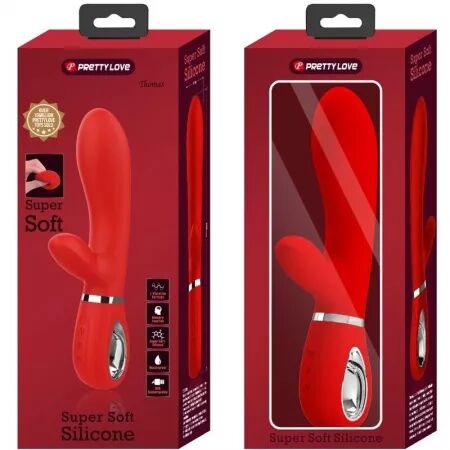 PRETTY LOVE - VIBRATEUR MULTIFONCTION G-SPOT THOMAS ROUGE