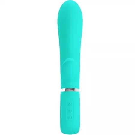 PRETTY LOVE - VIBRATEUR MULTIFONCTION G-SPOT THOMAS VERT AQUA