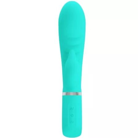 PRETTY LOVE - VIBRATEUR MULTIFONCTION G-SPOT PRESCOTT VERT AQUA