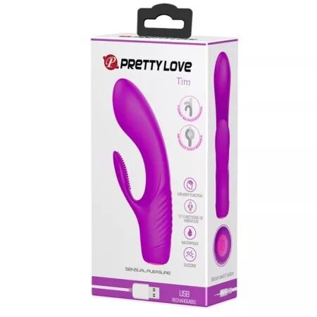 PRETTY LOVE - VIBRATEUR RECHARGEABLE TIM PURPLE