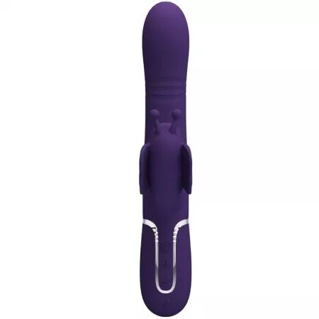 PRETTY LOVE - VIBRATEUR MULTIFONCTION LAPIN 4 EN 1 PAPILLON VIOLET