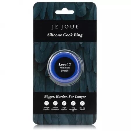JE JOUE - BAGUE SILICONE BLEUE STRANGULATION MINIMUM