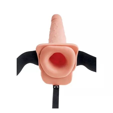 FETISH FANTASY SERIES - HARNAIS RÉGLABLE PÉNIS RÉALISTE AVEC BALLES ÉJACULANTES 19 CM