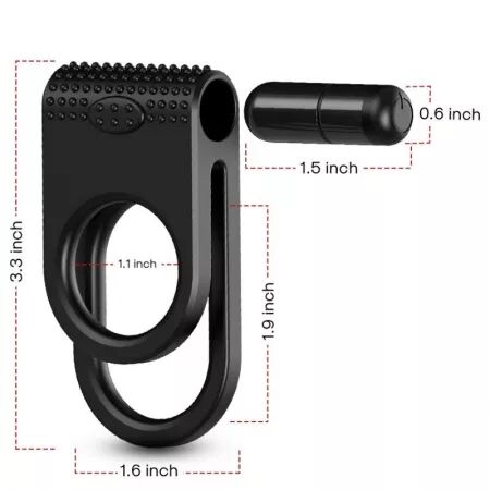 ARMONY - TWINS DOUBLE VIBRATEUR POUR COUPLES NOIR