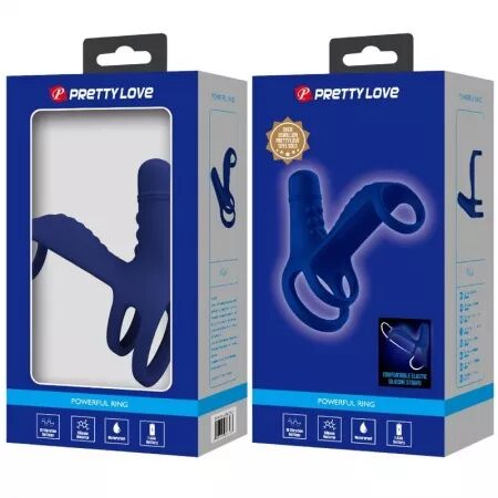 PRETTY LOVE - ANNEAU VIBRANT ELISH AVEC EXTENSION BLEU