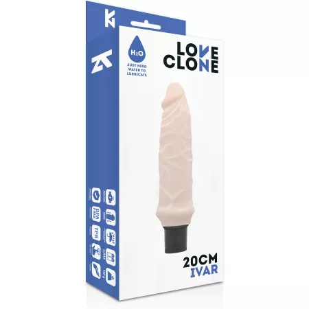 LOVECLONE - VIBRATEUR AUTOLUBRIFIANT IVAR 20 CM -O- 3.7 CM