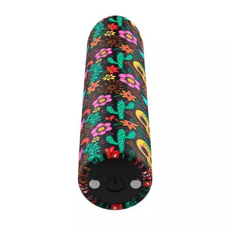 CUSTOM BULLETS - BULLETS PERSONNALISÉS RECHARGEABLE FLORAL 10 INTENSITIES