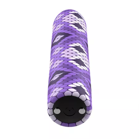 CUSTOM BULLETS - RECHARGEABLE SNAKE PURPLE MAGNETIC BULLET 10V