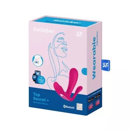 SATISFYER - VIBRATEUR TOP SECRET + ROSE