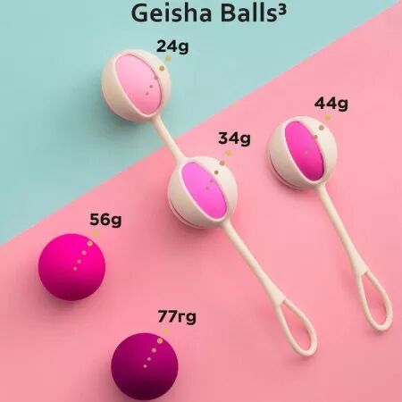 G-VIBE - SET 5 BOULES DE GEISHA3 ROSE