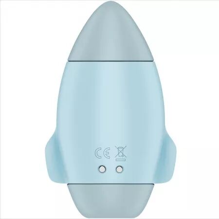 SATISFYER - MISSION CONTROL BLEU PETIT VIBRATEUR  DOUBLE IMPULSION